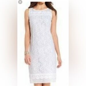 Ellen Tracy Lace Provence Shift Dress - NWT